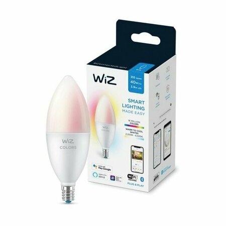 WIZ CONNECTED 40w B12 Cnd Color Bulb 603522